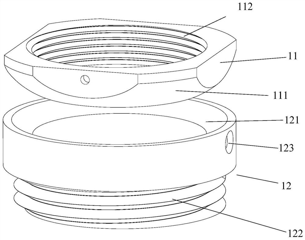 Isolating switch base with ball bowl surface bearing, and installation method thereof