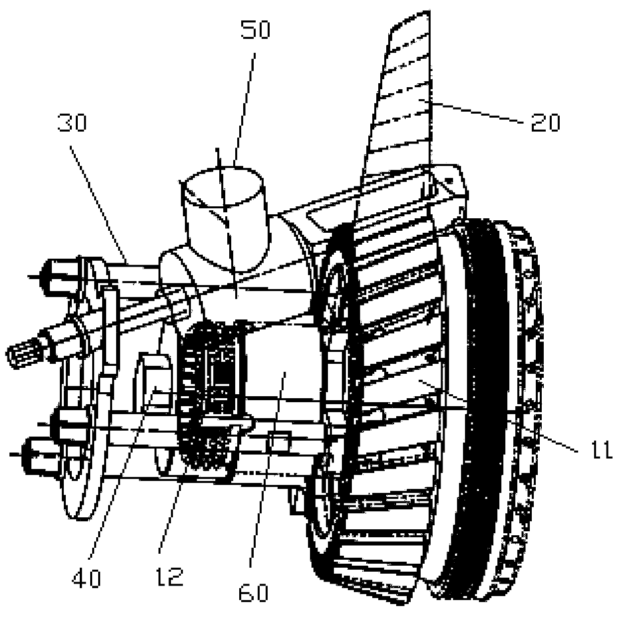 Blade decomposition device