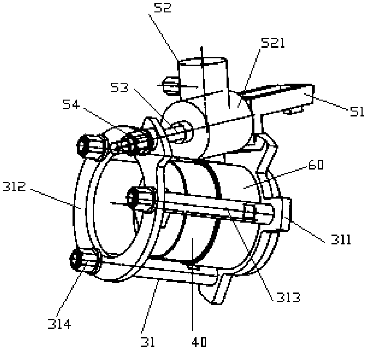 Blade decomposition device