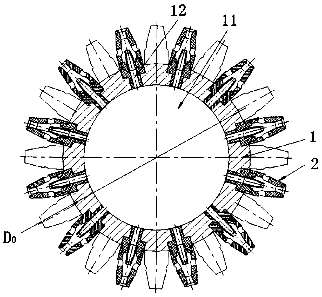 Abrasive water jet cutting nozzle and application thereof