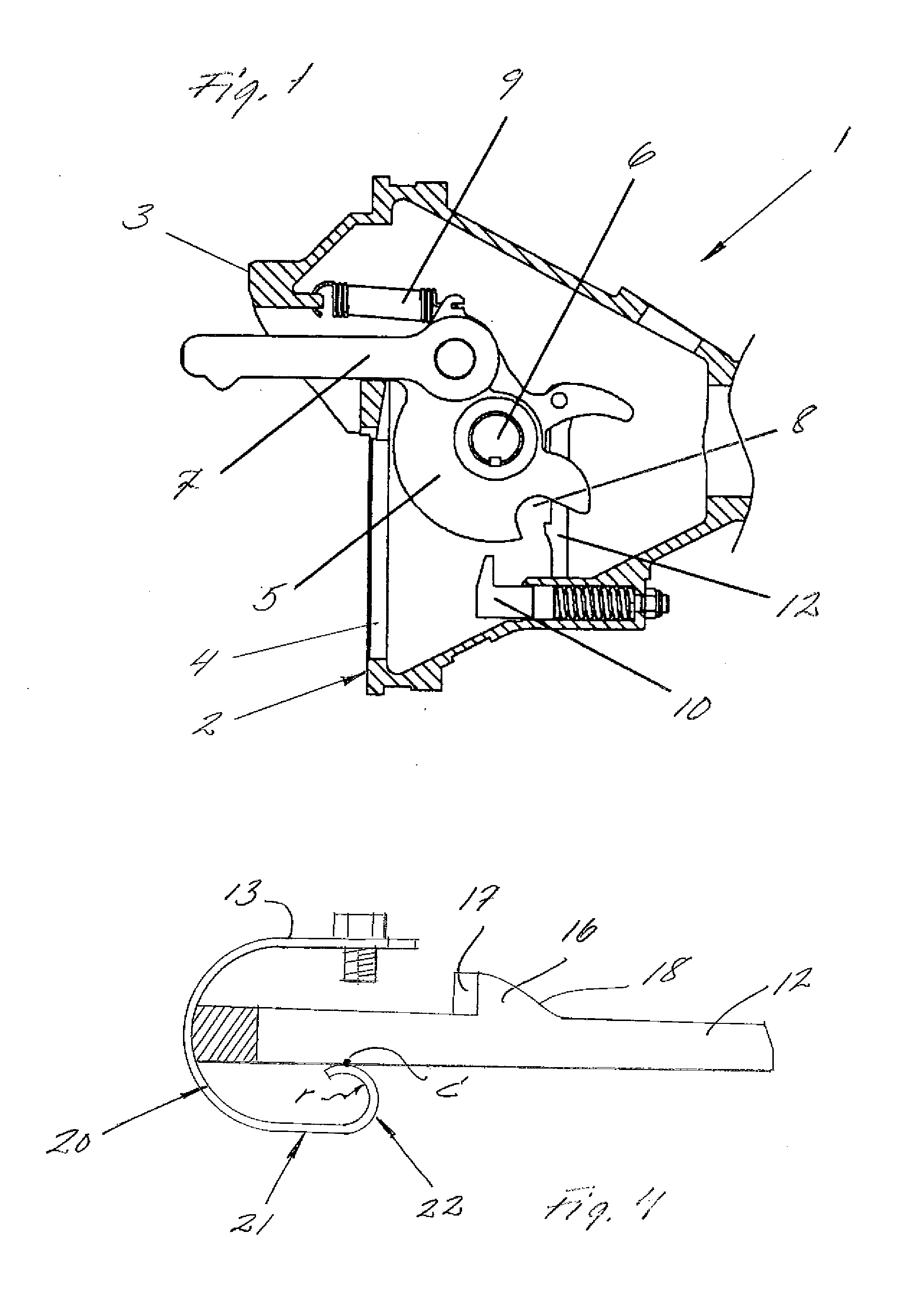Mechanical coupling in a draftgear