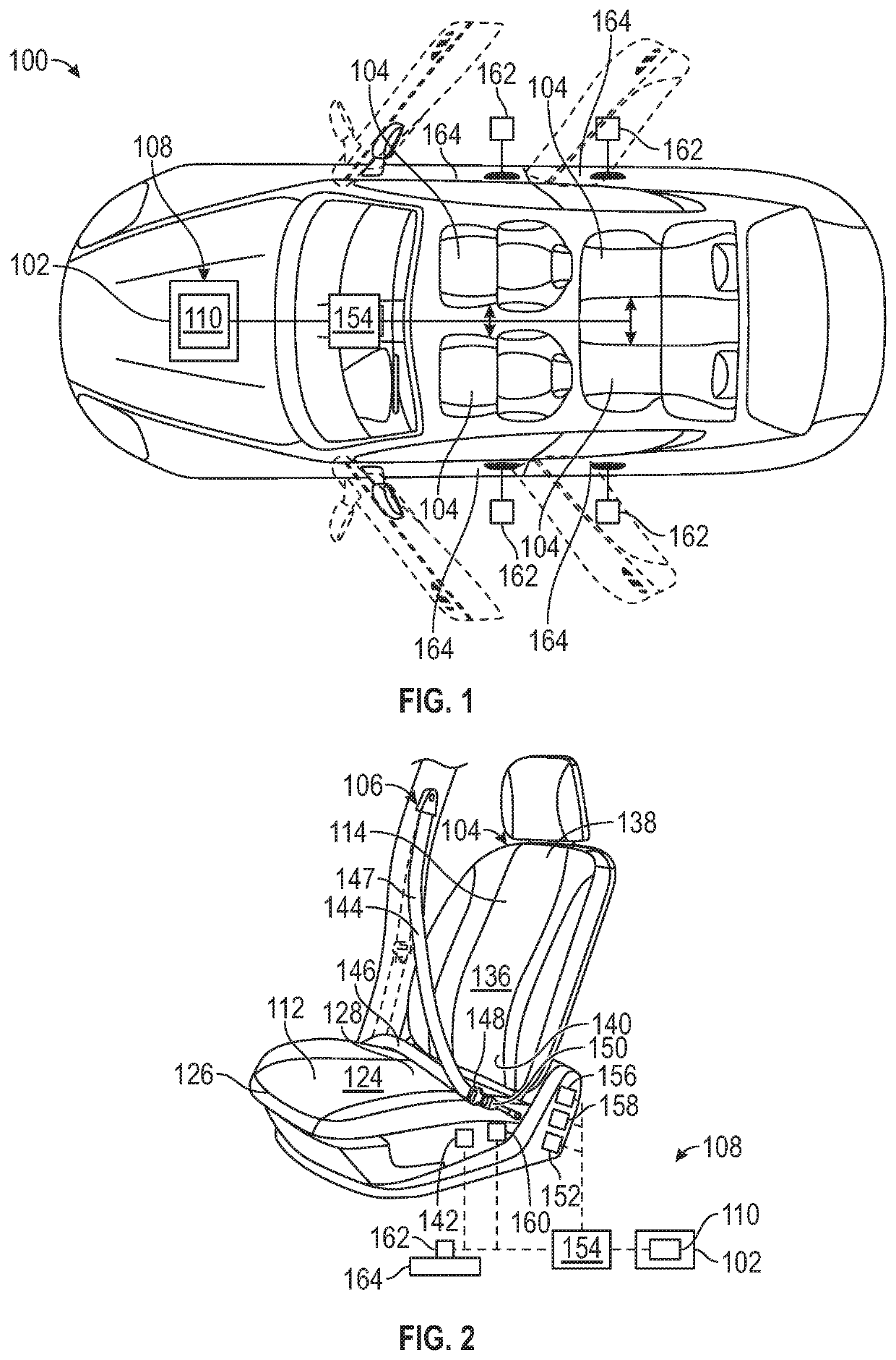 Vehicle seat for a motor vehicle and method of positioning the same
