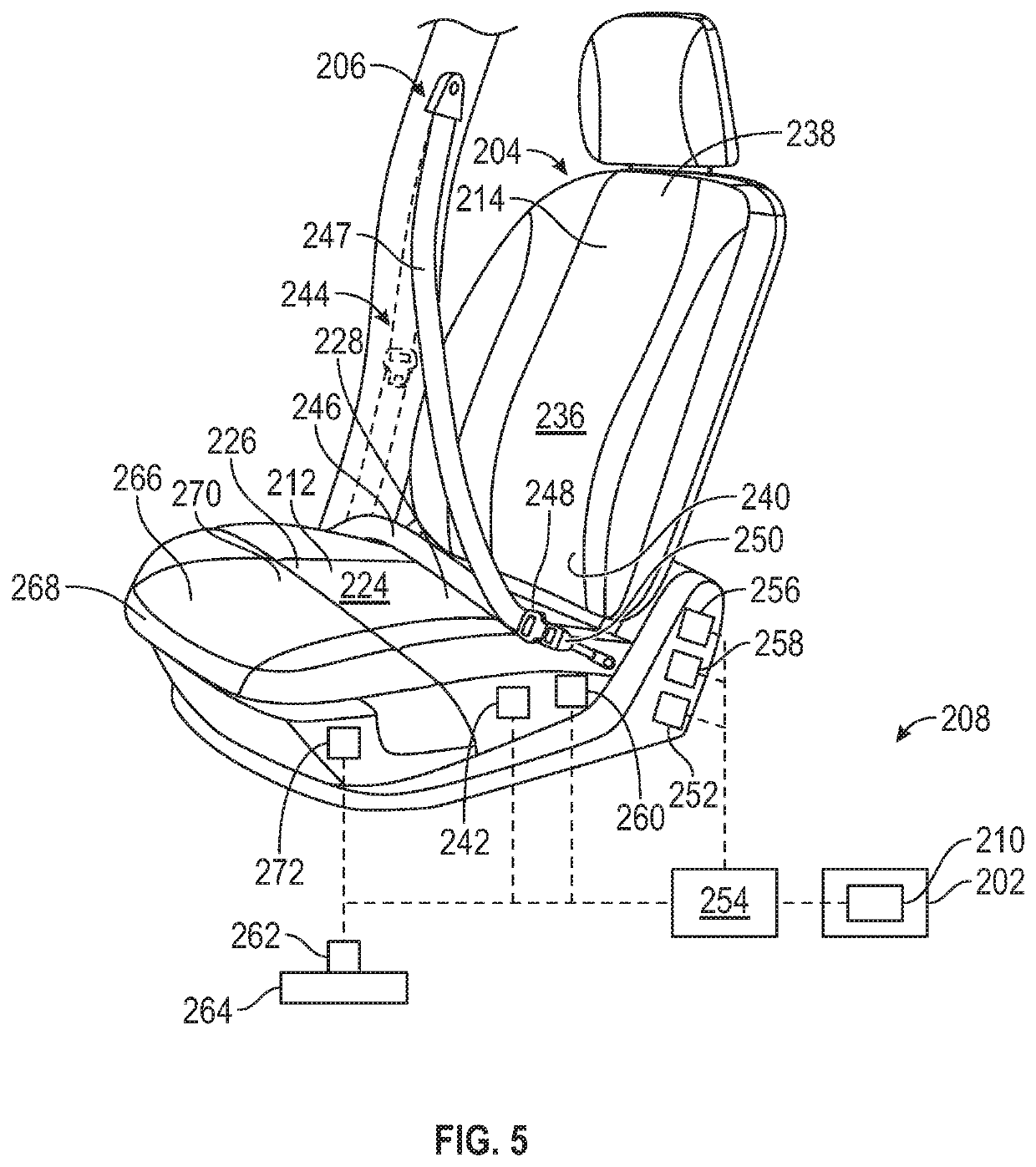 Vehicle seat for a motor vehicle and method of positioning the same