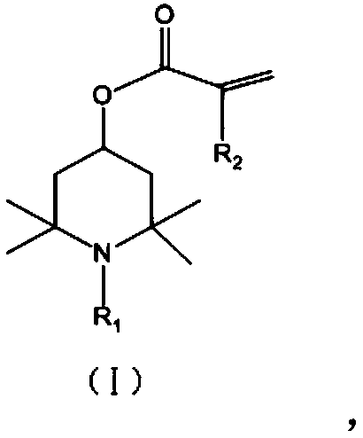 Reaction type hindered amine light stabilizer and preparation method thereof