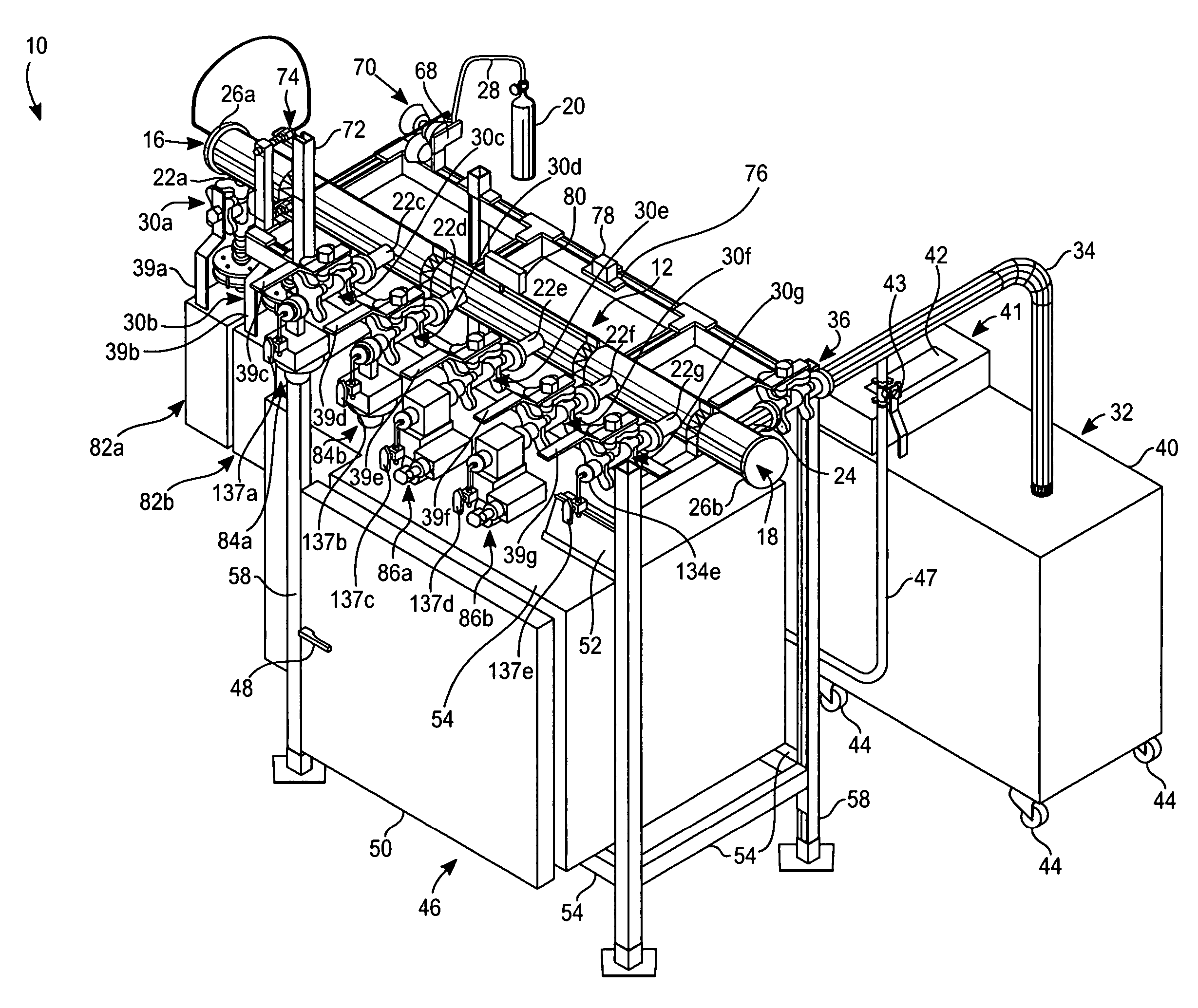System, apparatus and method for contaminant reduction in semiconductor device fabrication equipment components