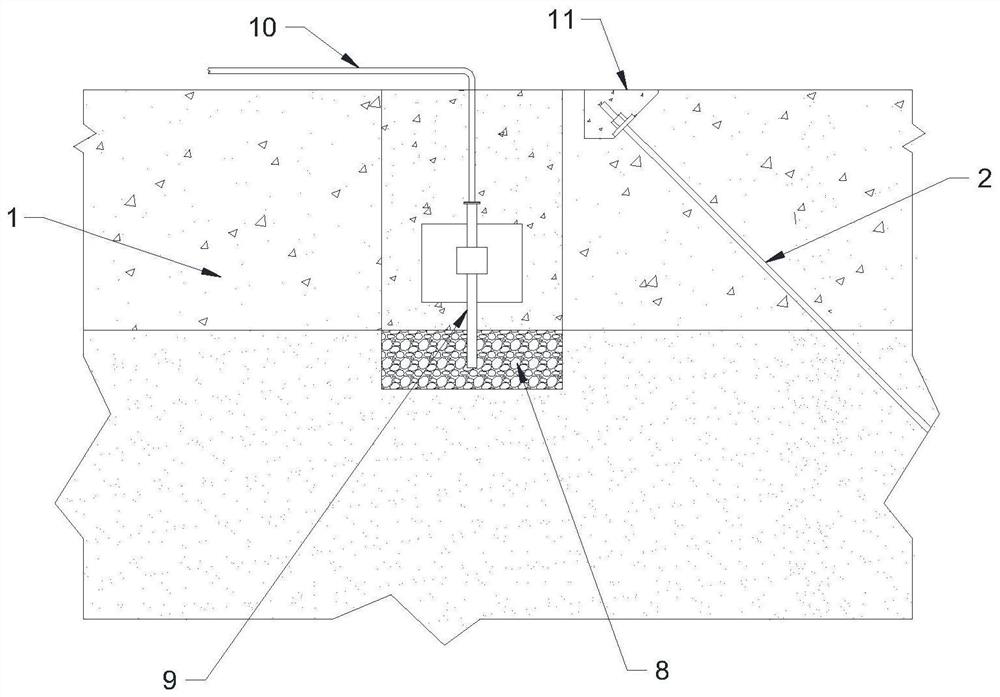 Construction method of existing building anti-floating system based on embedded self-propelled anchor