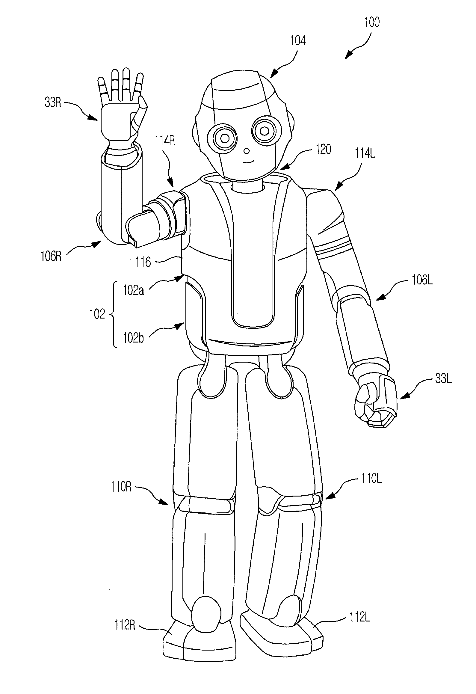 Humanoid robot and walking control method thereof