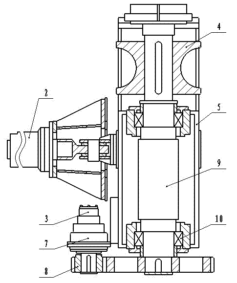 Rear work roll unit of profile bending machine