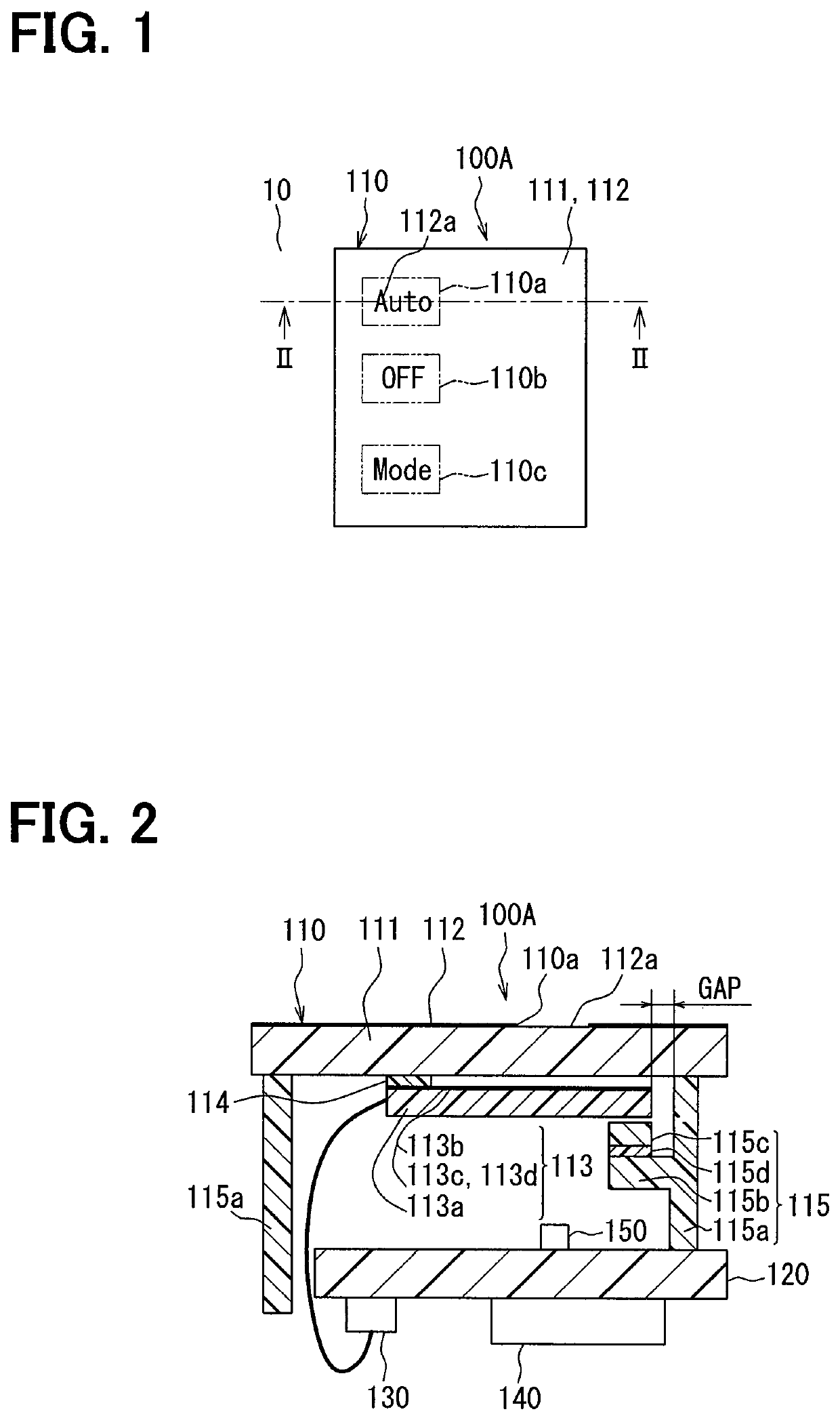 Capacitive switch device