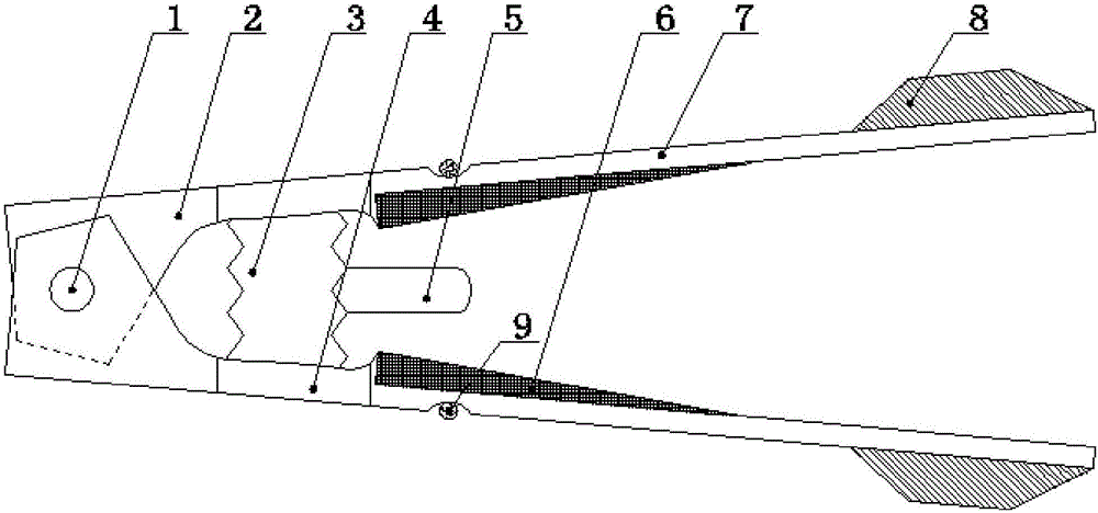 Industrial drill hole deburring tool with small damage and good deburring effect