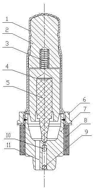Linear electromagnetic normally-closed valve of automobile braking system