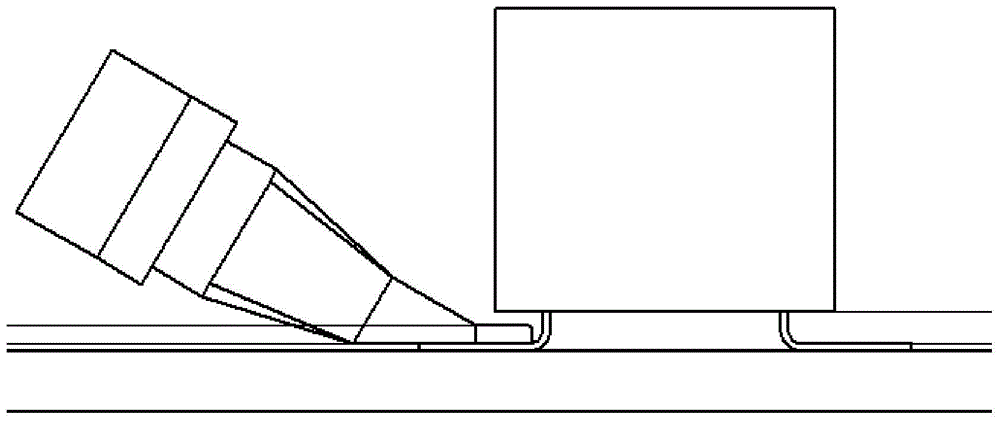 A high heat transmission soldering iron tip suitable for soldering in small spaces