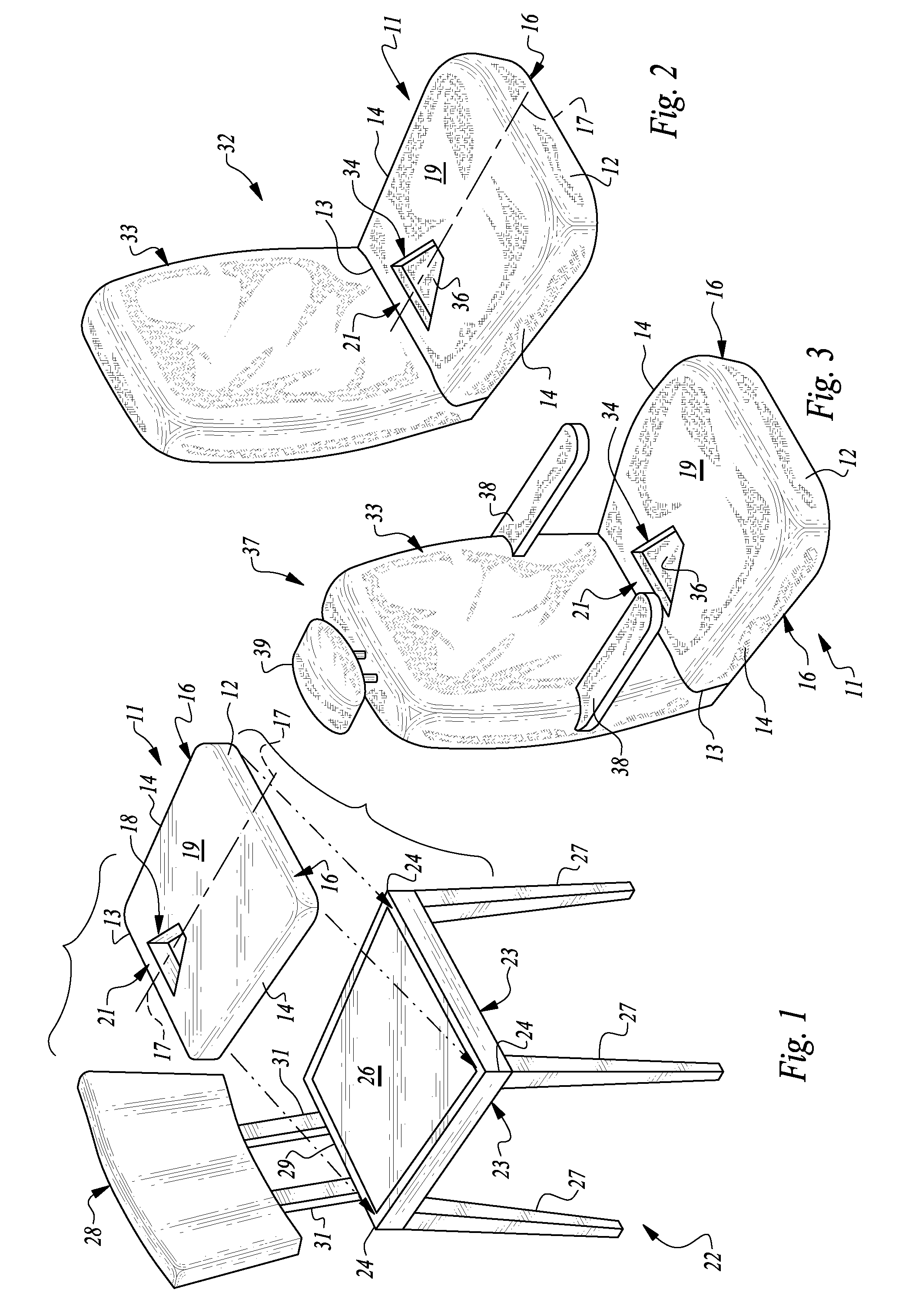 Seat Cushion With Recessed Region To Provide Spinal Decompression