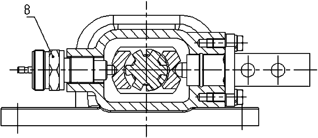 Single-H-structure gearbox air path control mechanism