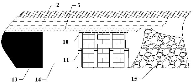 Construction method of walling and filling combined gob-side entry retaining wall body