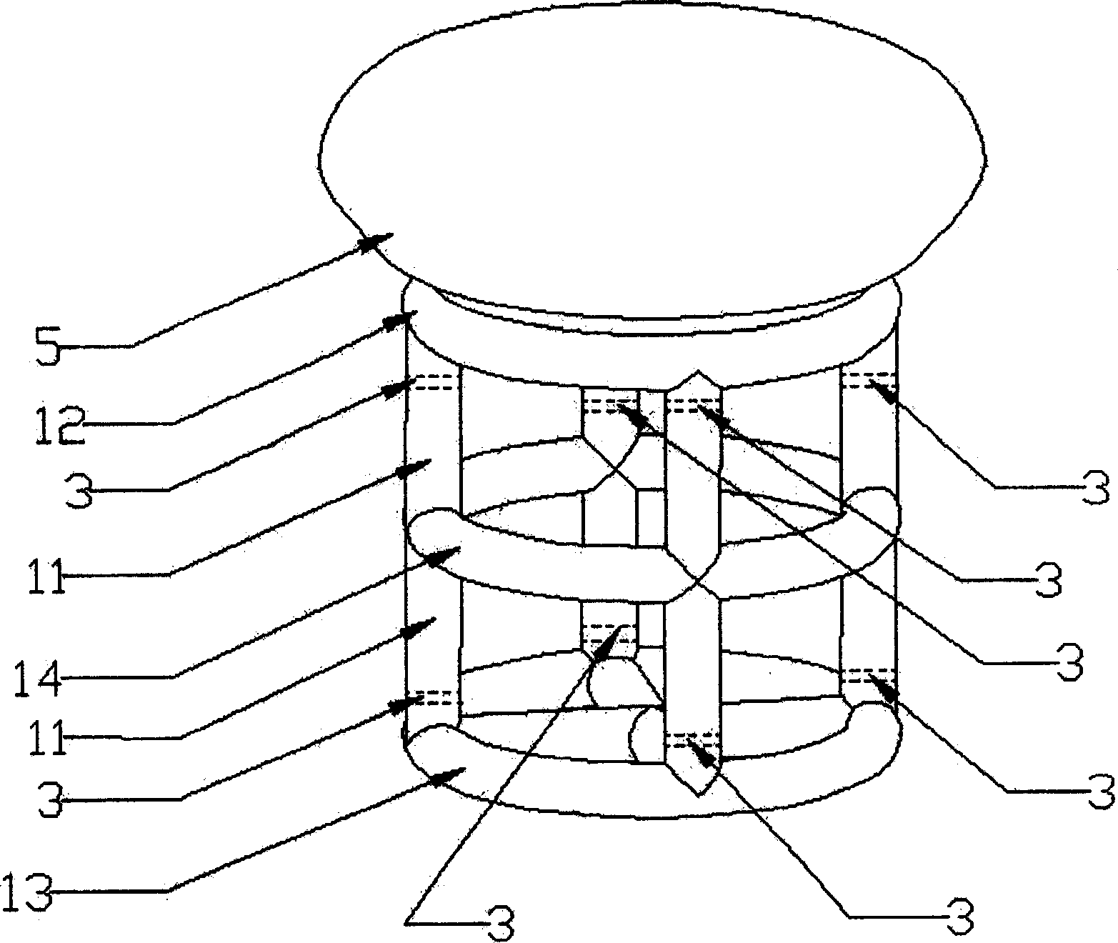 Tubular composond air pocket