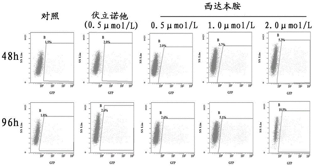 Application of histone deacetylase inhibitor in preparation of latent virus activator