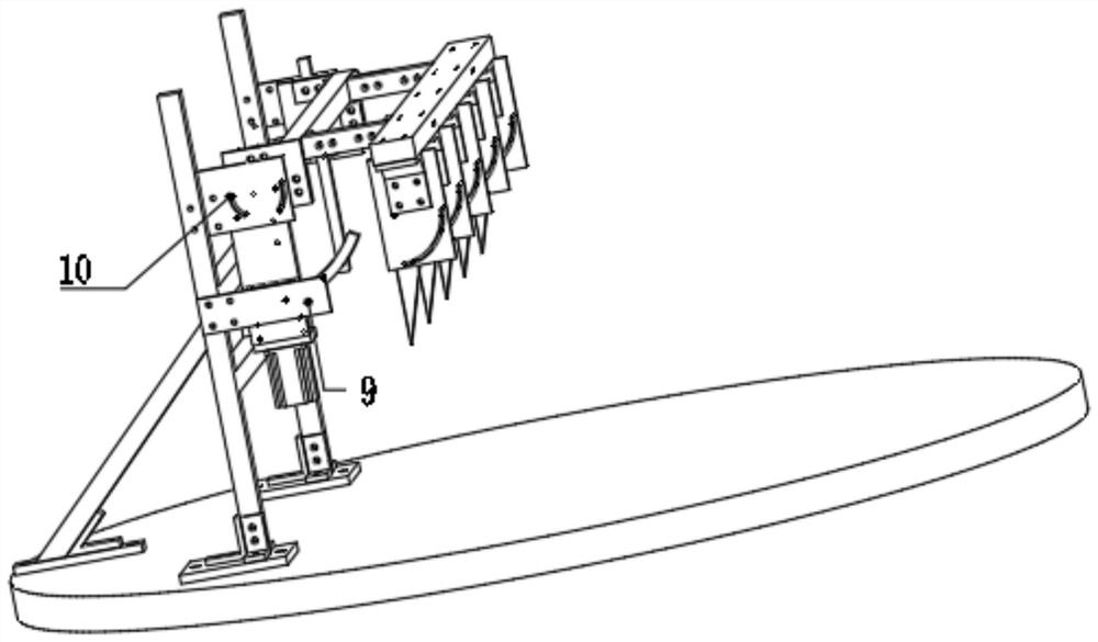 Detection system for measuring deformation of bead rope based on laser displacement sensor