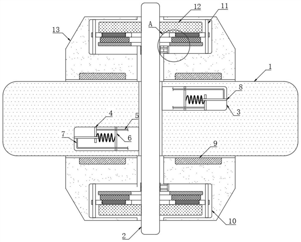 Self-triggering magnetic control type anti-overspeed system for moving wheel rail