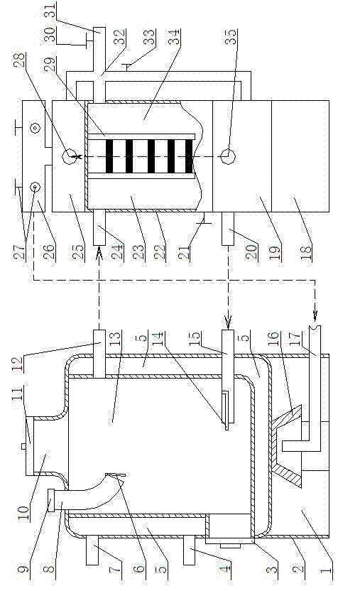 Straw gas heat source engine