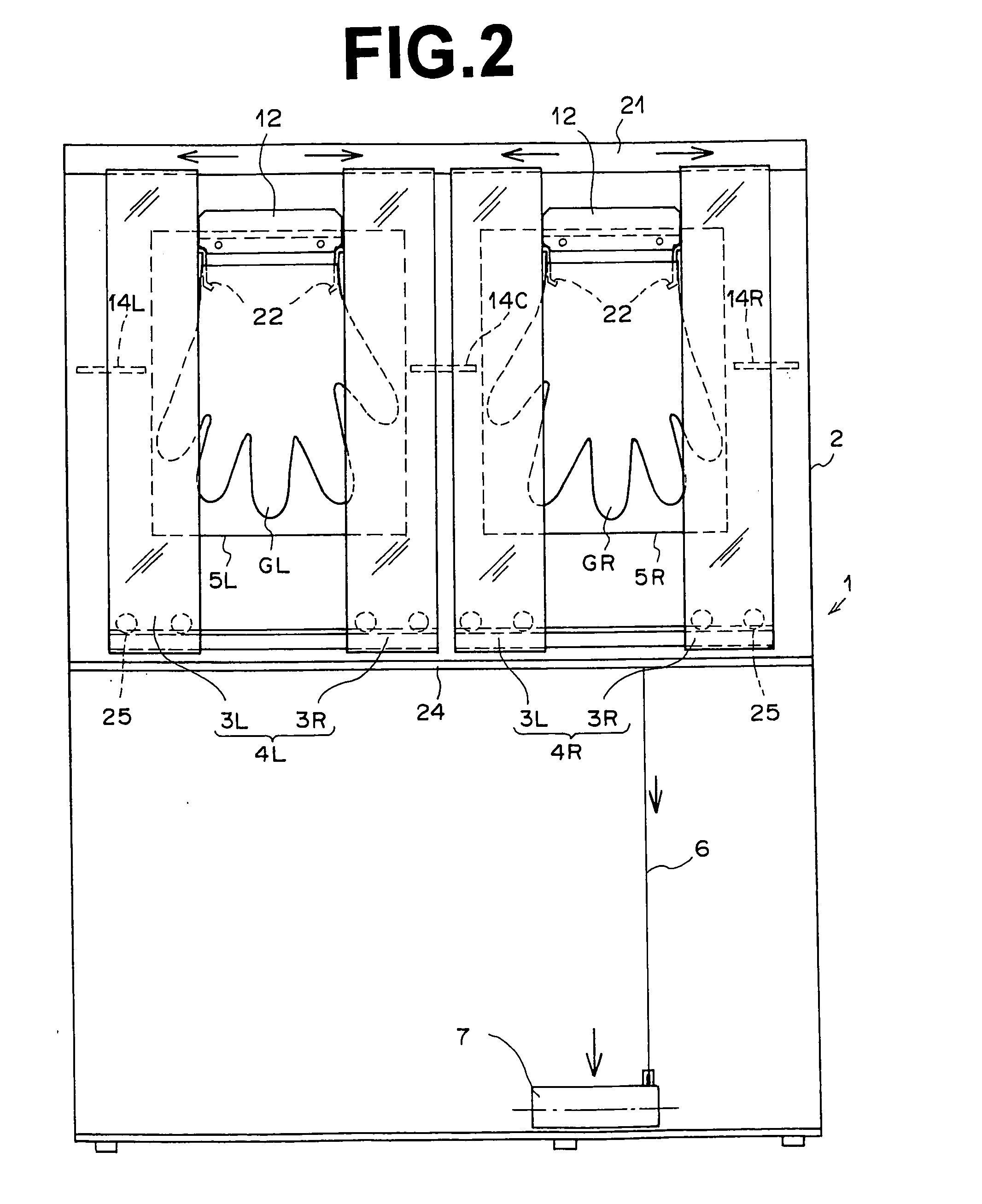 Method and apparatus for putting on gloves and gloves