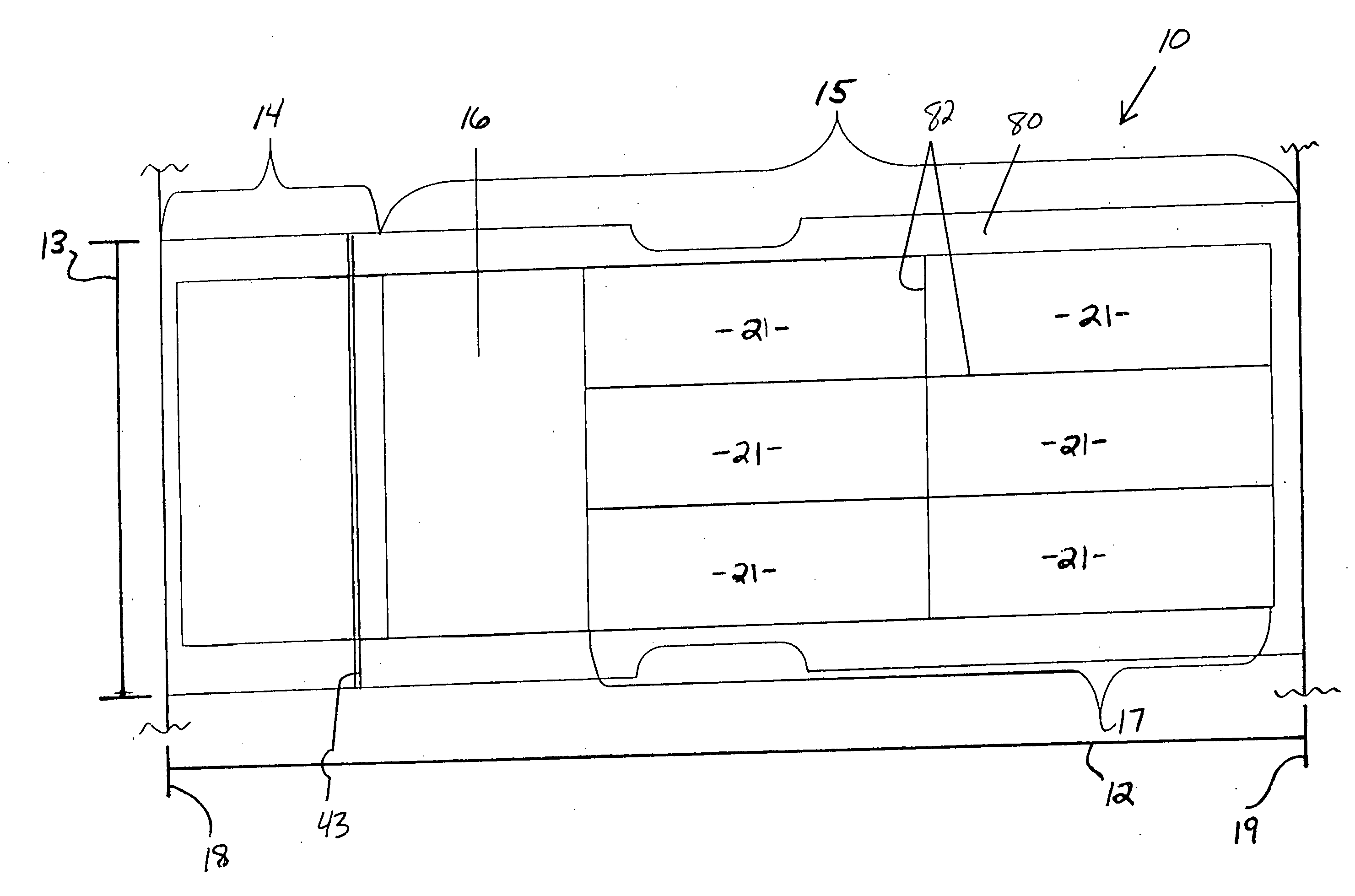 Multi-flag label and method of use