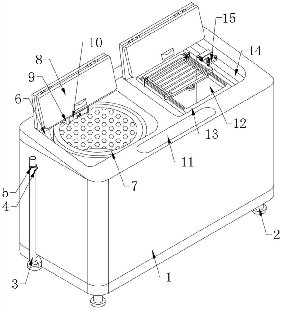 Washing, drying, folding and identifying multifunctional integrated washing machine