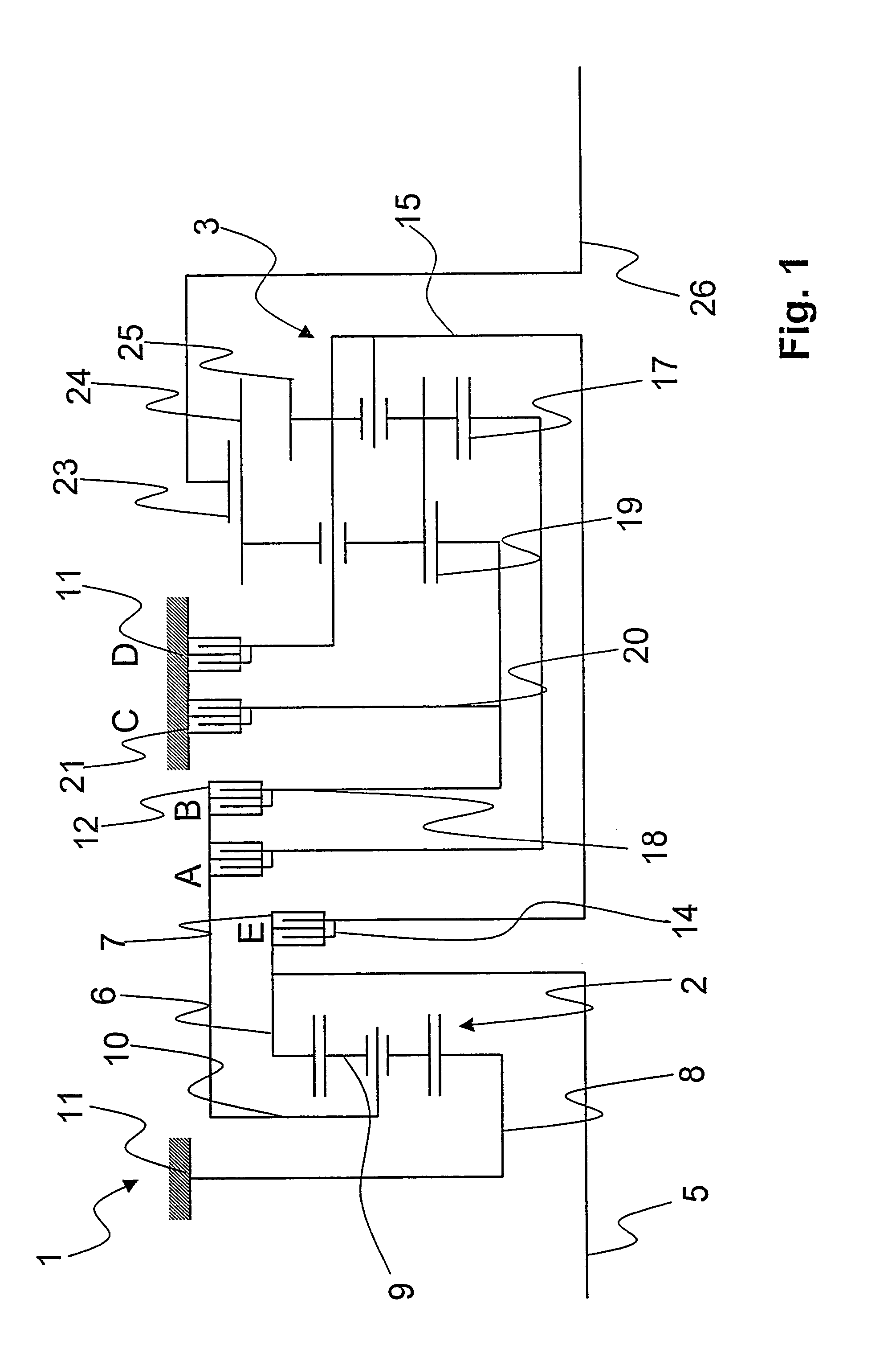 Transmission, particularly automatic transmission, with several shifting elements