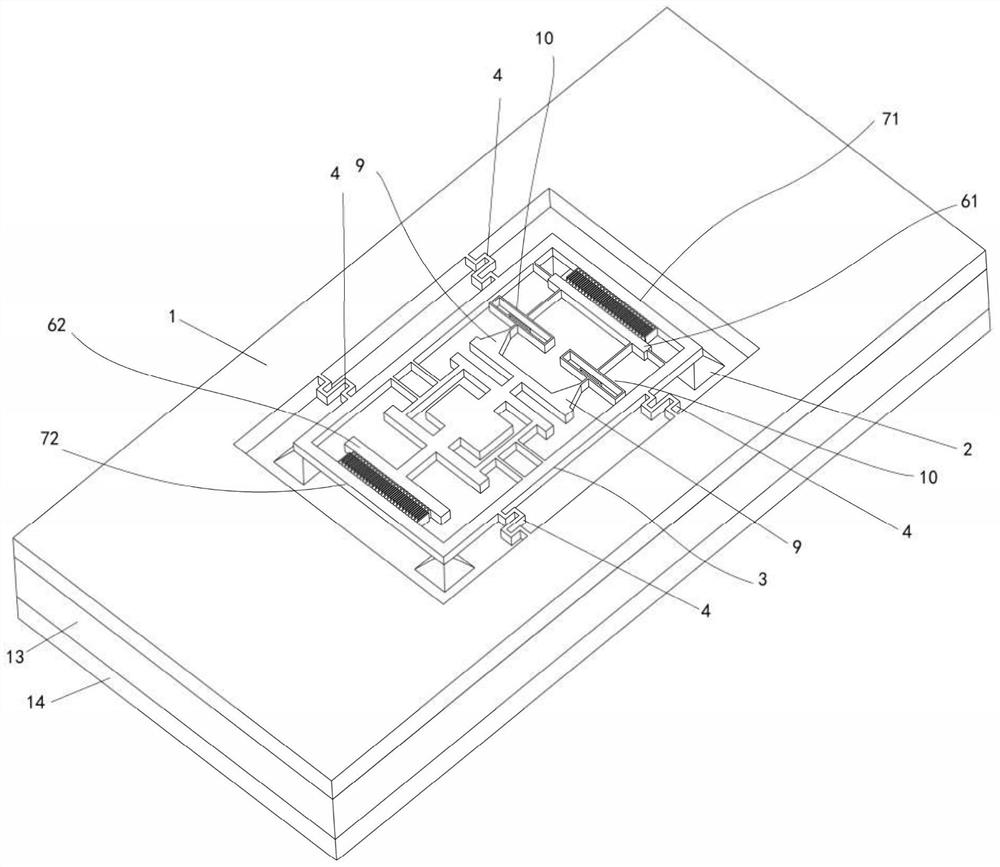 A kind of resonant pressure sensor and preparation method thereof