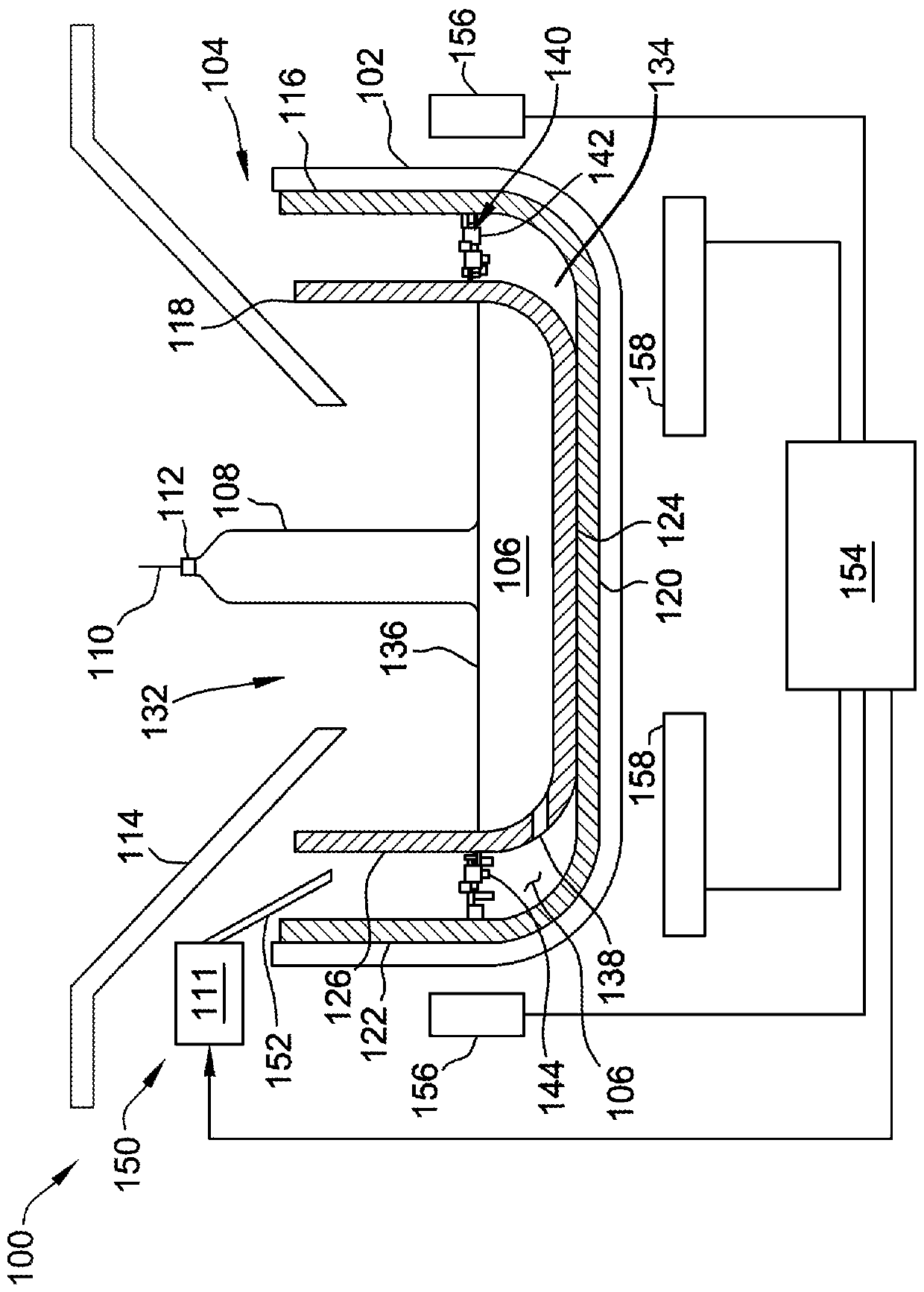 Crystal pulling system and method including crucible and barrier