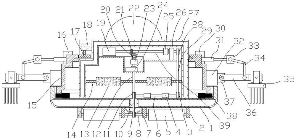 A solid waste removal device for sewage treatment