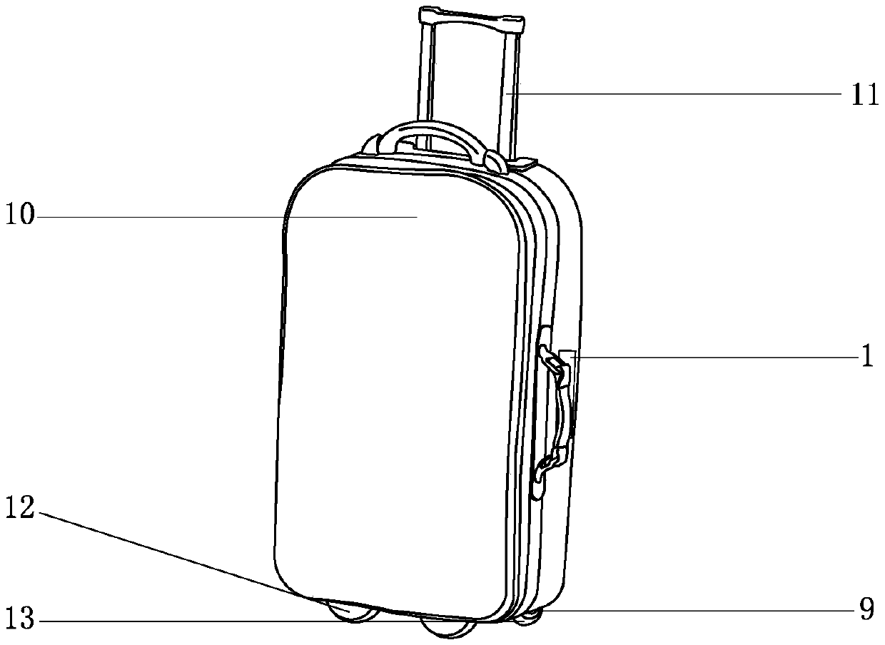 Suitcase brake mechanism