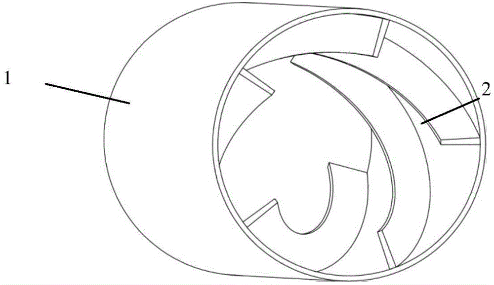 A diversion pipe for guiding fluid precession