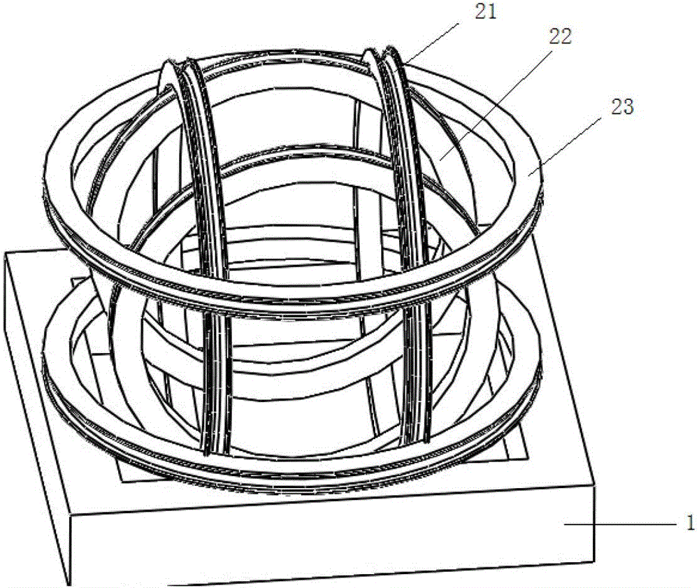 Multi-functional device for simulating space environment foundation