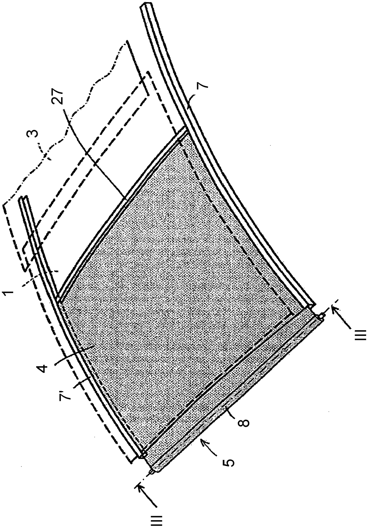 Winding mechanism for sunscreen