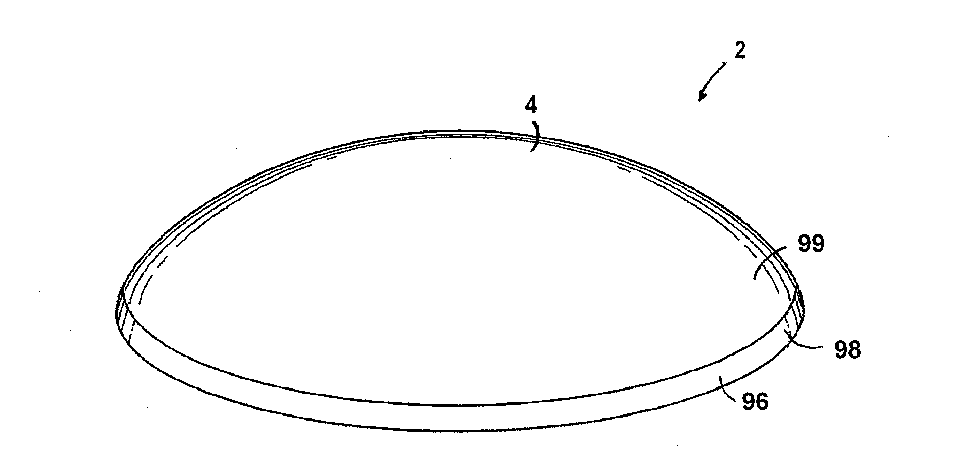 Breast implant with internal flow dampening