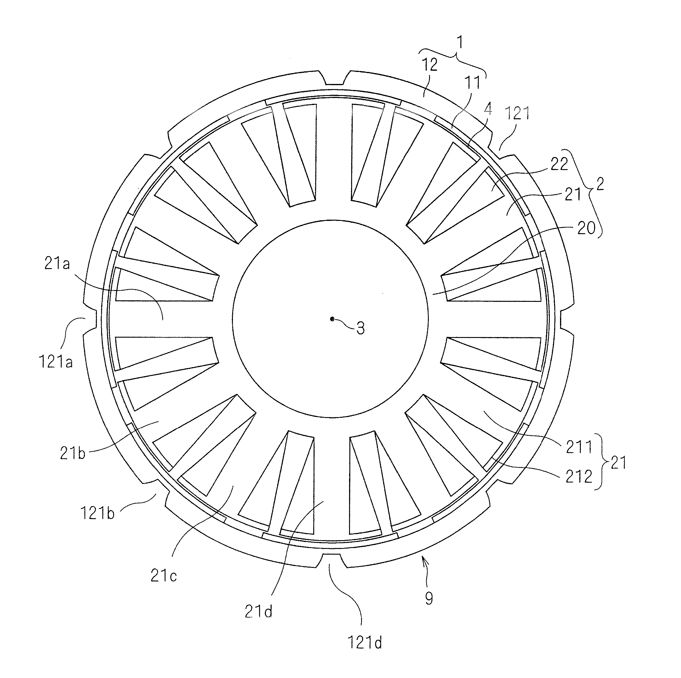 Radial gap type rotating electrical machine, blower, compressor, and air conditioner