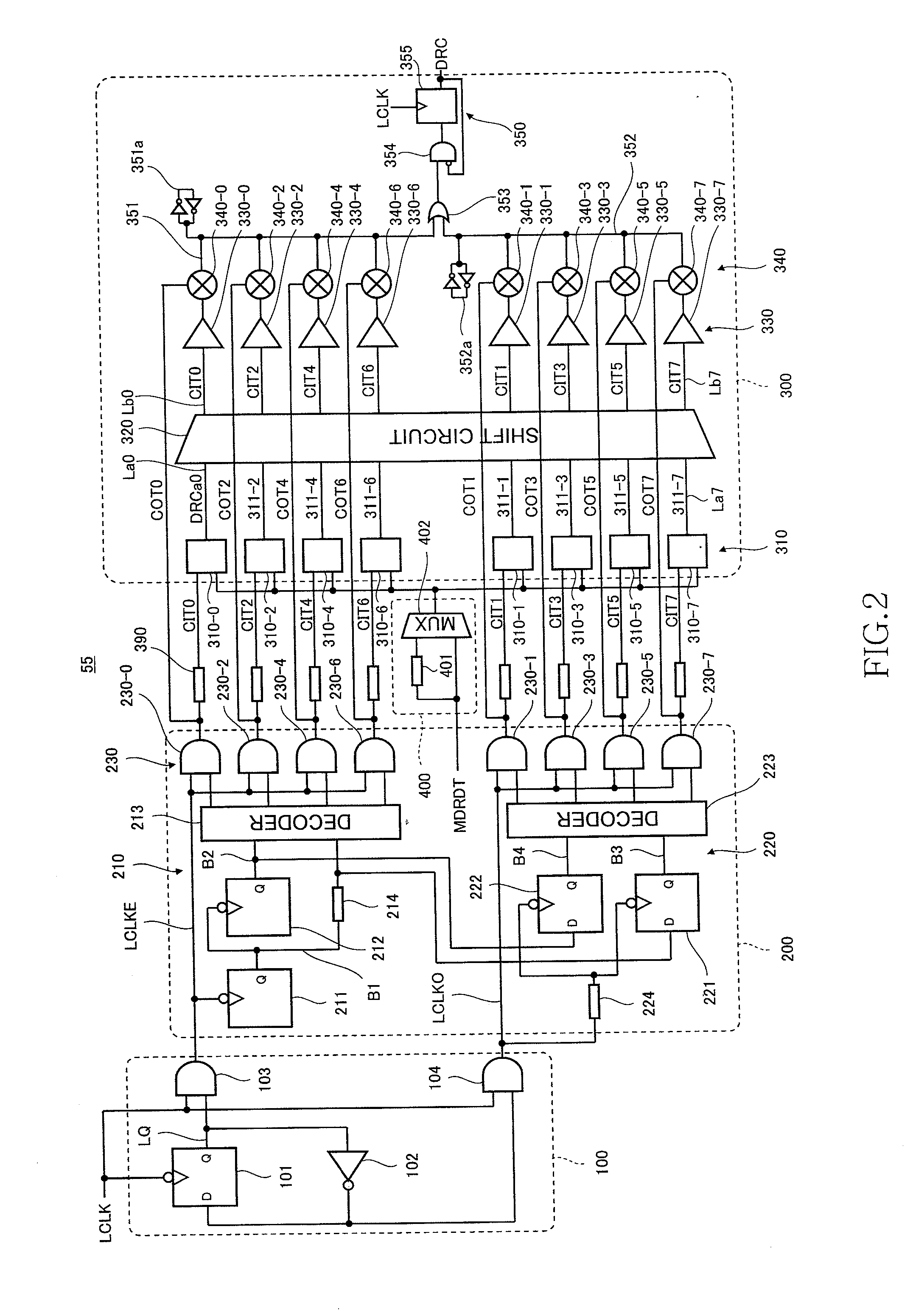 Latency counter, semiconductor memory device including the same, and data processing system