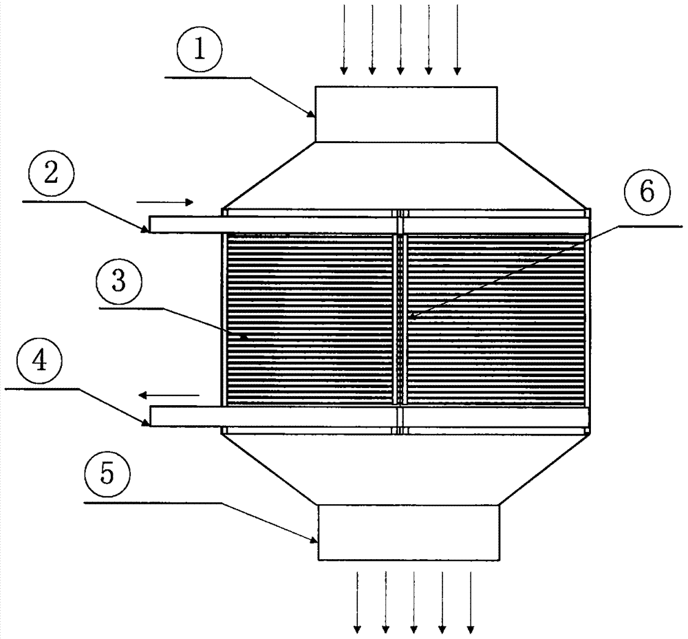 Self-cleaning type low-temperature flue gas heat exchanger