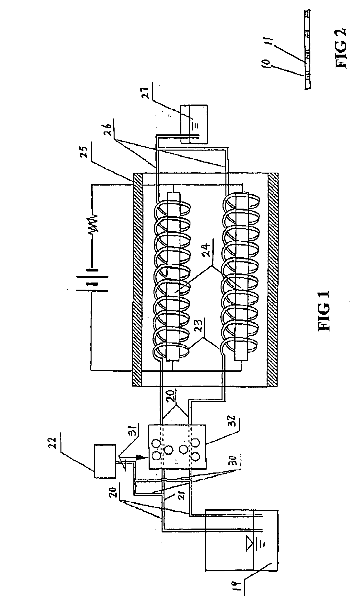 Method for eliminating hiv in blood and a device for non-pharmacotherapying aids