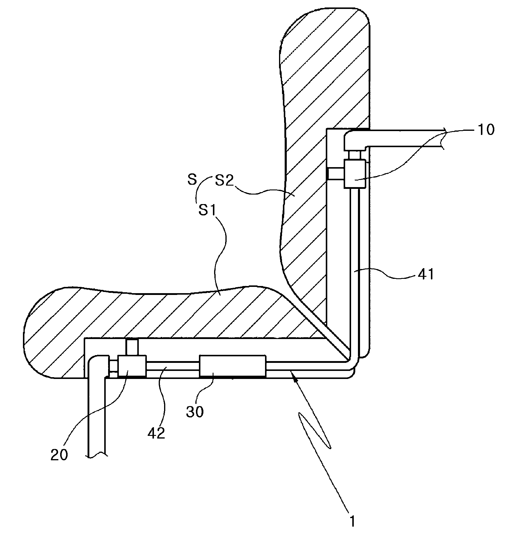 Heating and cooling system for vehicle seat