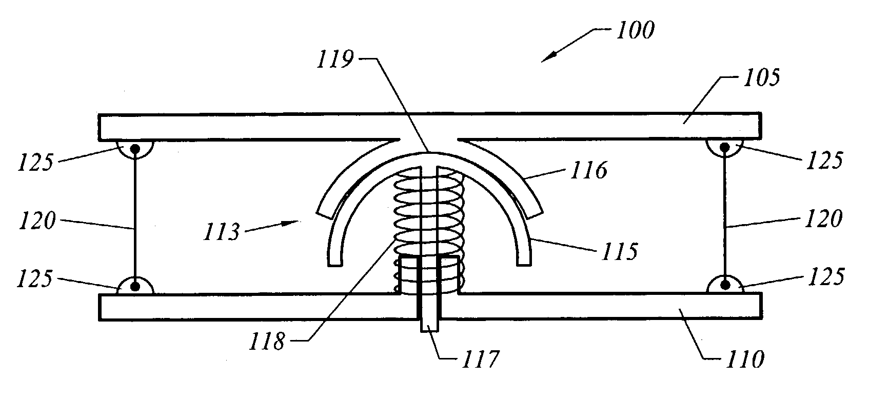 Actuator for two angular degrees of freedom