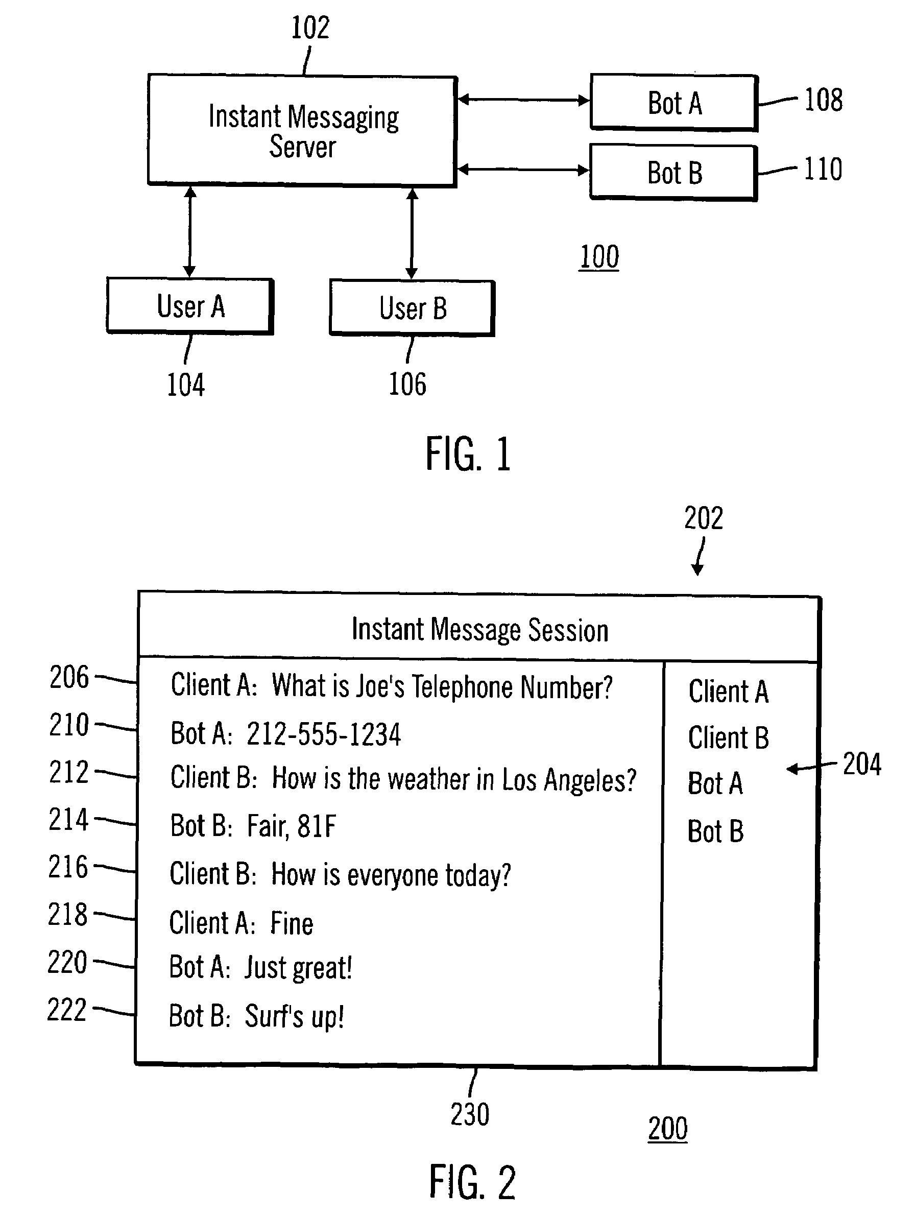 Method and system for instant messaging Bots specification using state transition methodology and XML