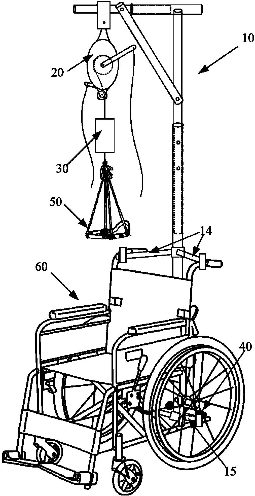 Spinal deformity sitting-position traction device without counter weight and with traction force visualized