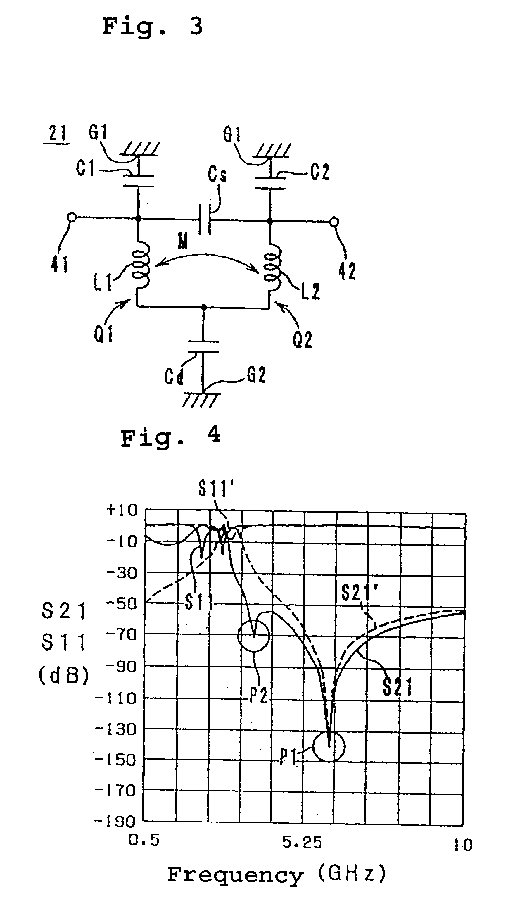 Multi-layered LC composite with a connecting pattern capacitively coupling inductors to ground