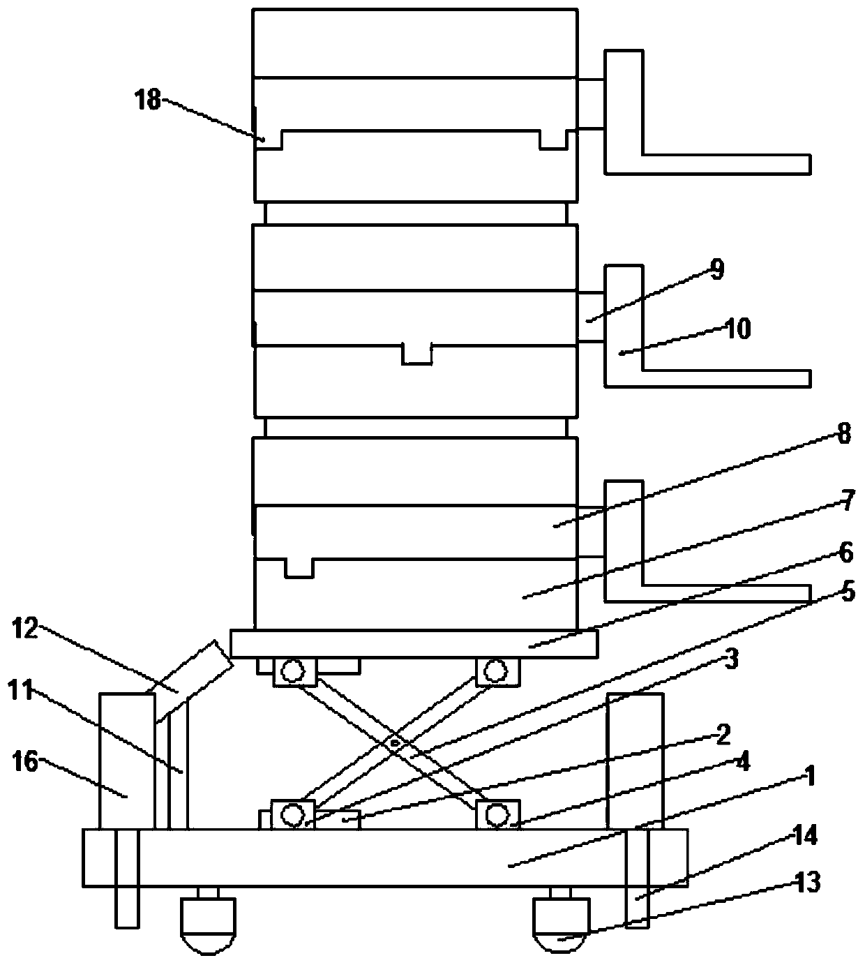 Main body quality testing device for buildings