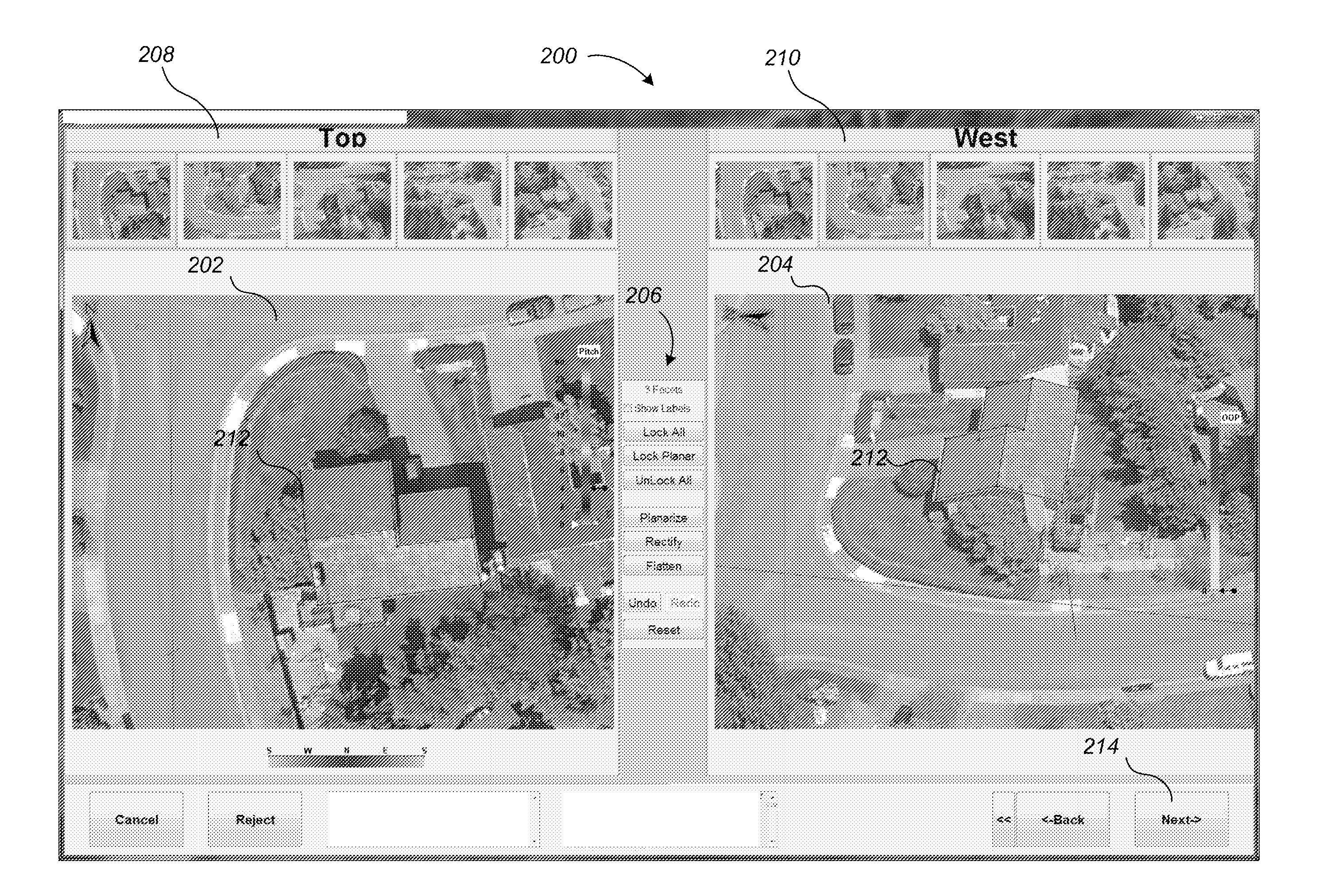 Systems and methods for estimation of building floor area