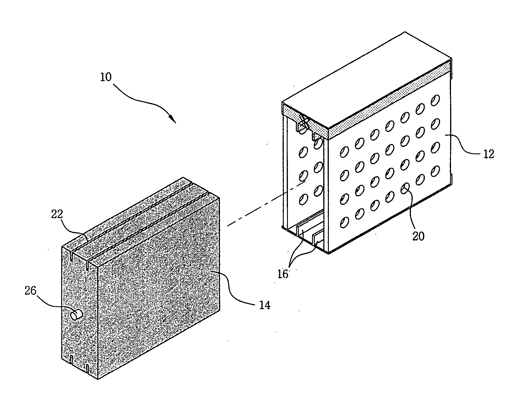 Evaporator core with a separable tube and a fin for a vehicle