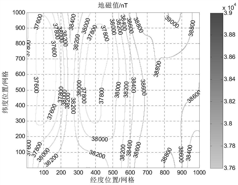 Method for selecting geomagnetic matching adaptation area