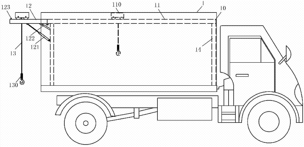 Crane and transport wagon using same